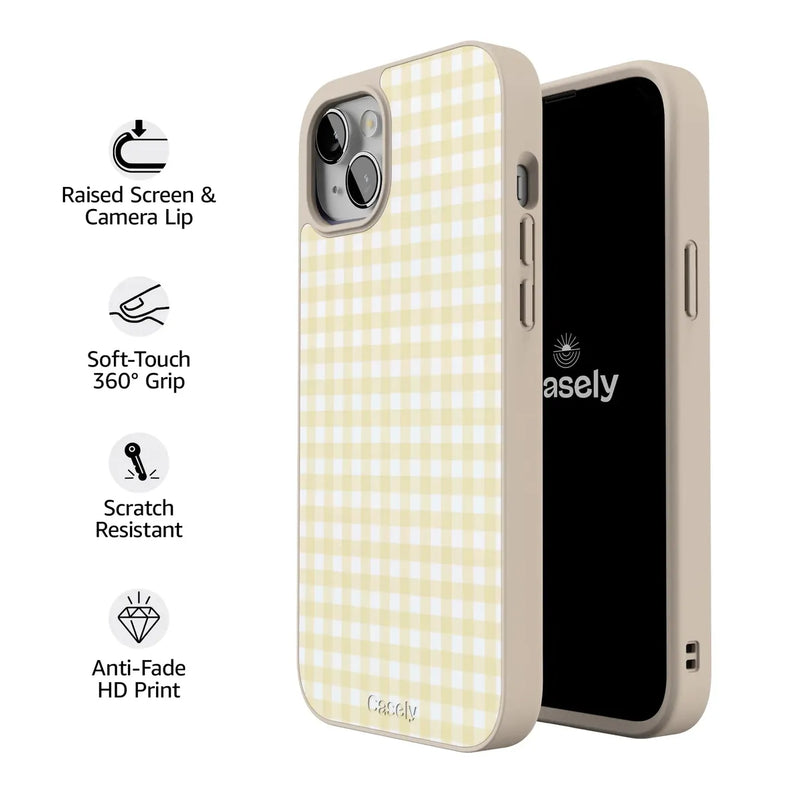 Pastel Picnic | Yellow Gingham Case