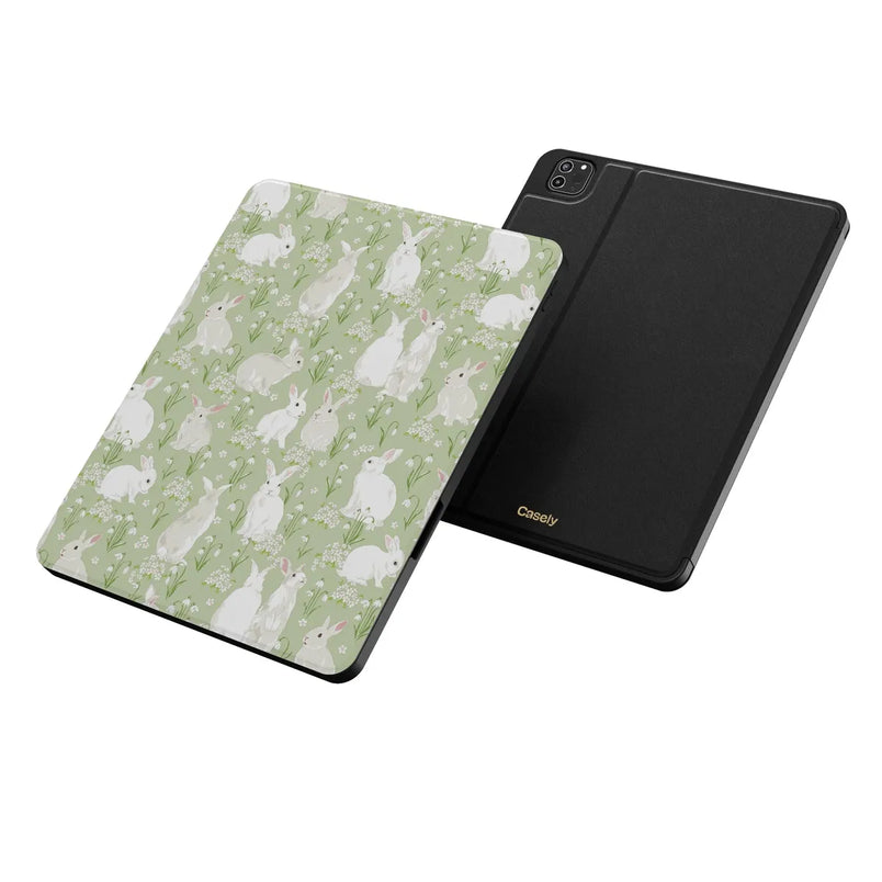 Hop to it | Green Bunny iPad Case