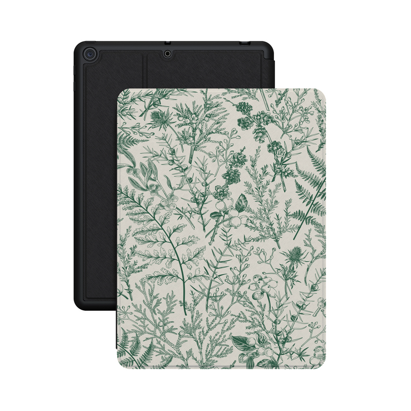 Sage Garden | Green Floral iPad Case