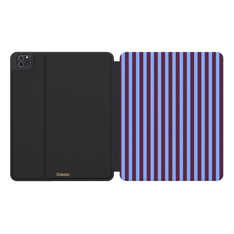 Perfect Stripes | Purple & Blue Stripes iPad Case