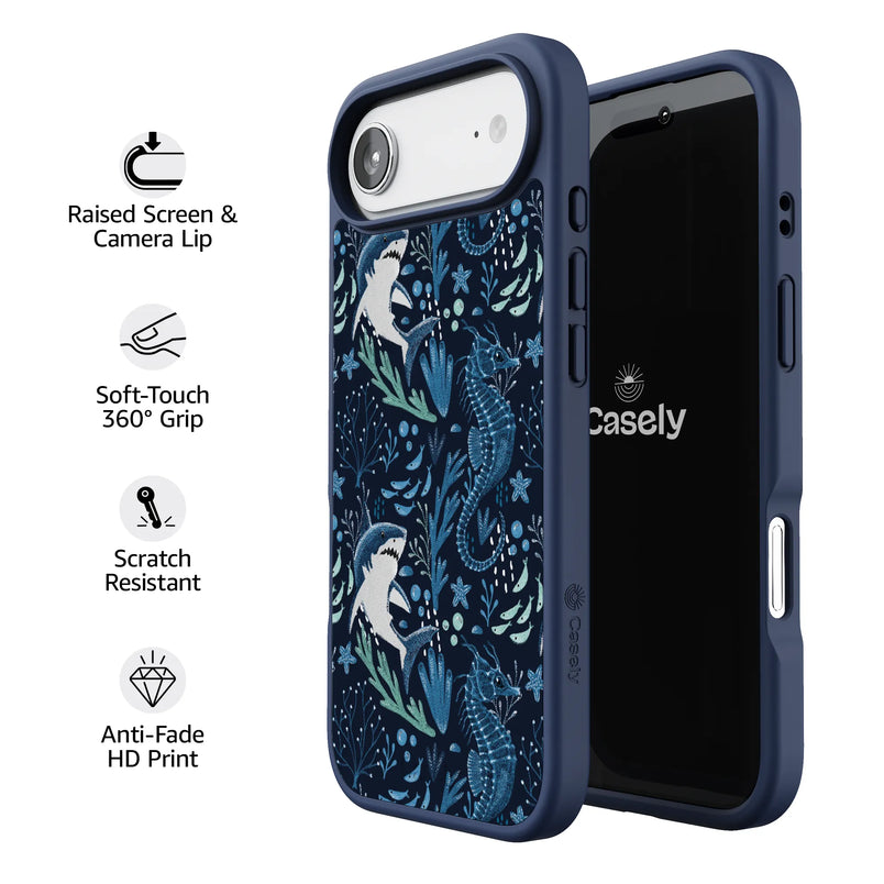 Midnight Reef | Shark Print Case