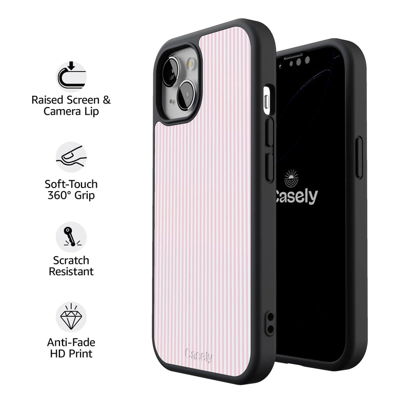 Stripes and the City | Light Pink Pinstripe Case