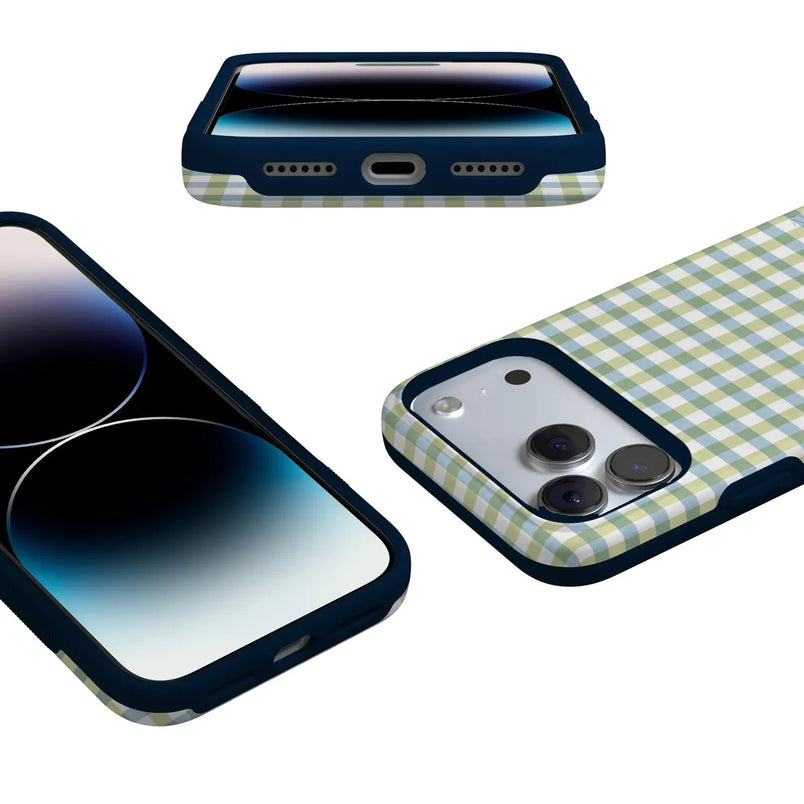 Pastel Picnic | Blue & Green Gingham Case