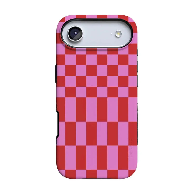 Vibe Check | Pink Checkerboard Case