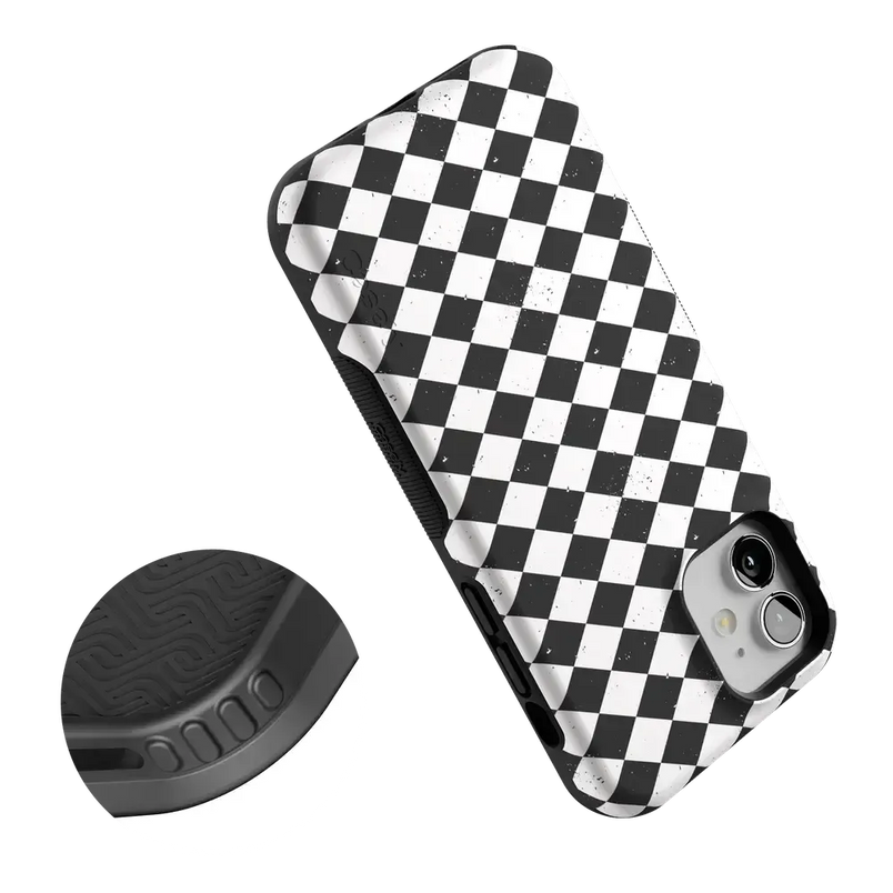 Salem's Hex | Black & White Checkered Case