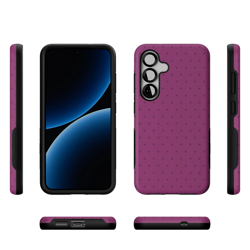 On the Dot | Plum Polka Dot Case