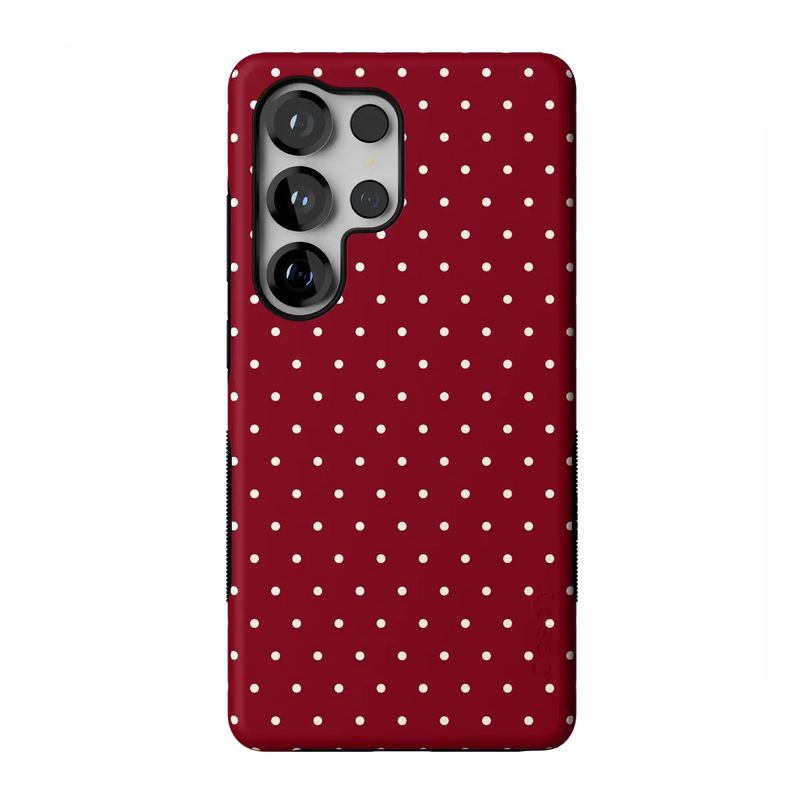 On the Dot | Maroon Polka Dot Case