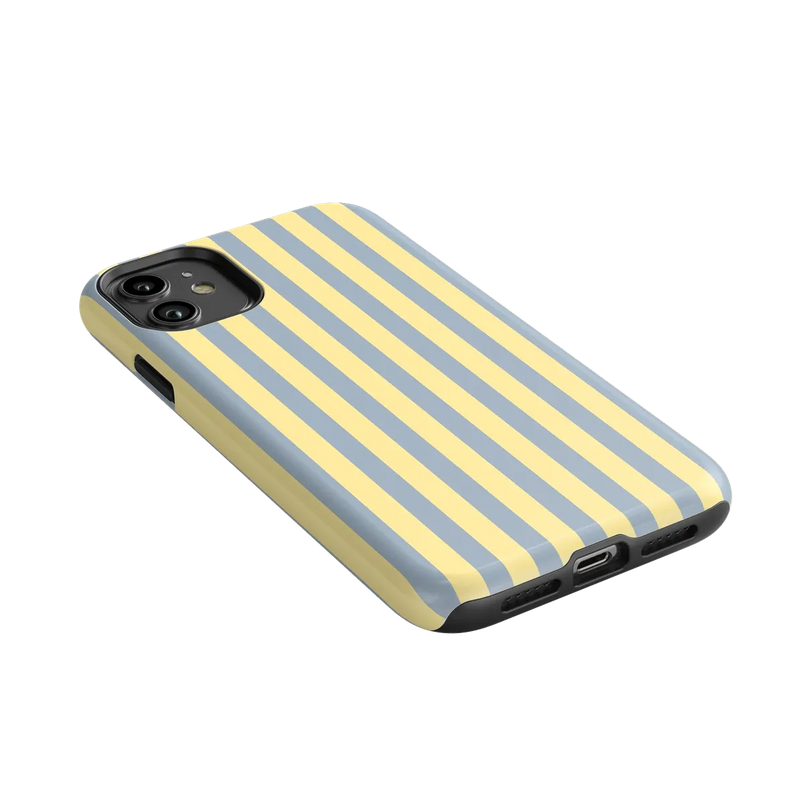 Coastline Stripes | Blue & Yellow Case