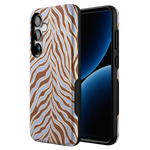 Untamed | Brown & Blue Zebra Case