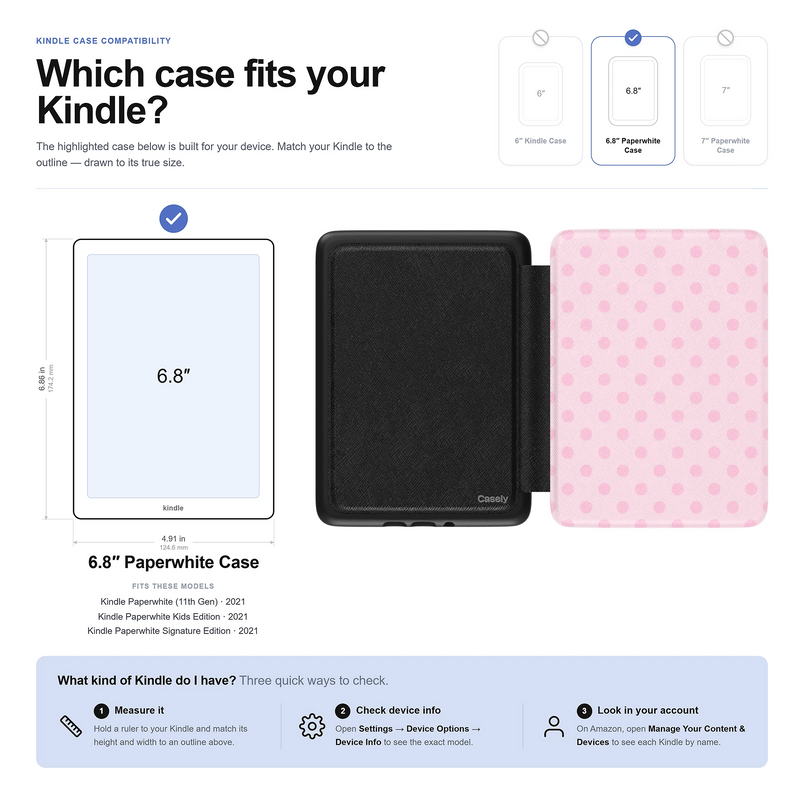 Spotted in SoHo | Pink Polka Dot Kindle Case