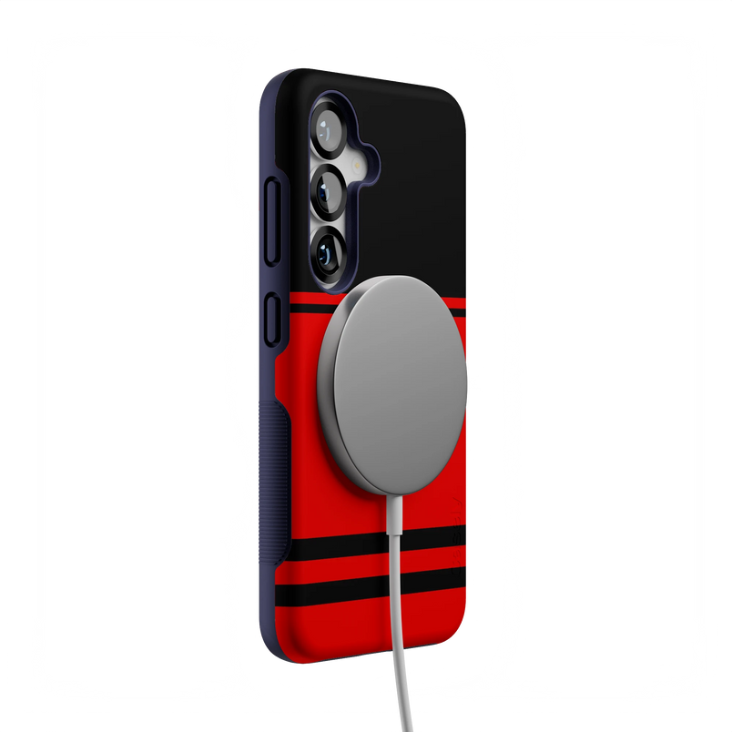 Storm Warning | Black & Red Stripes Case