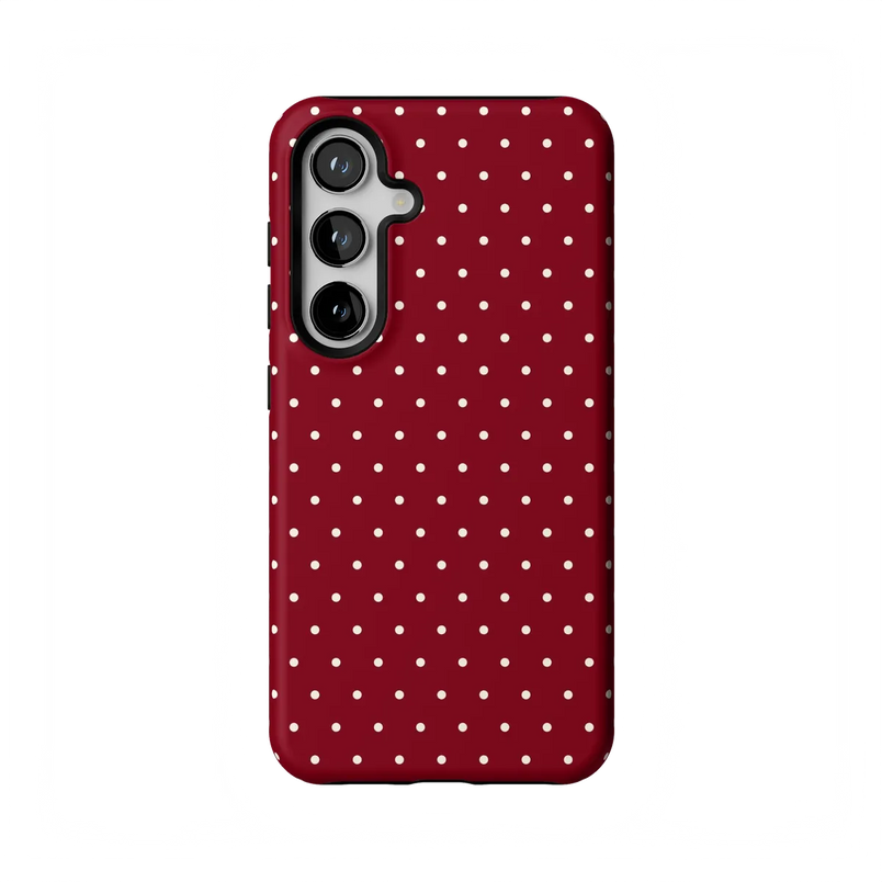 On the Dot | Maroon Polka Dot Case