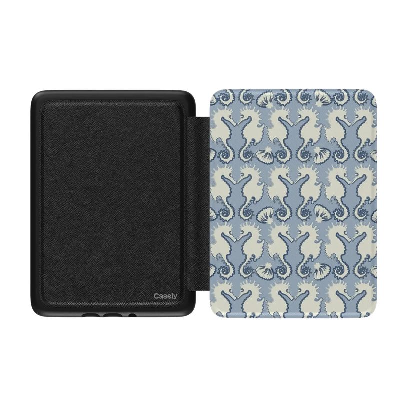 Seahorse Drift | Coastal Blues Kindle Case