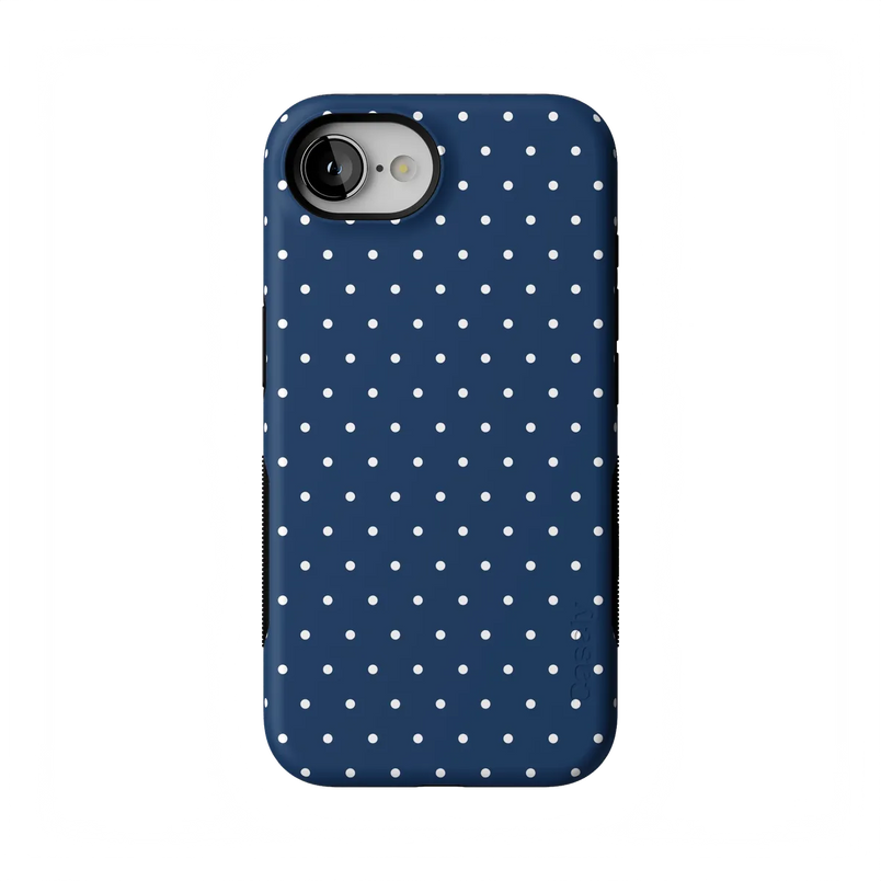 On the Dot | Navy Polka Dot Case