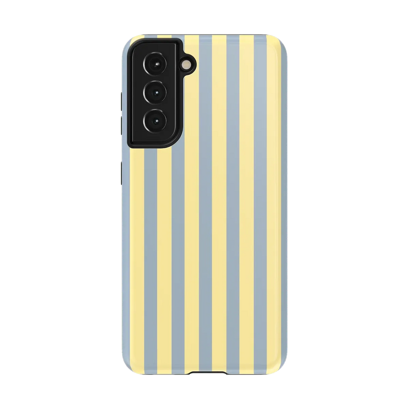 Coastline Stripes | Blue & Yellow Case - Galaxy S21