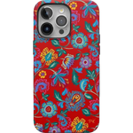 Painted Flowers | Frida Kahlo Floral Case iPhone Case get.casely Bold + MagSafe® iPhone 15 Pro Max