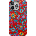 Painted Flowers | Frida Kahlo Floral Case iPhone Case get.casely Bold + MagSafe® iPhone 15 Pro
