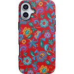 Painted Flowers | Frida Kahlo Floral Case iPhone Case get.casely Bold + MagSafe® iPhone 16 Plus 