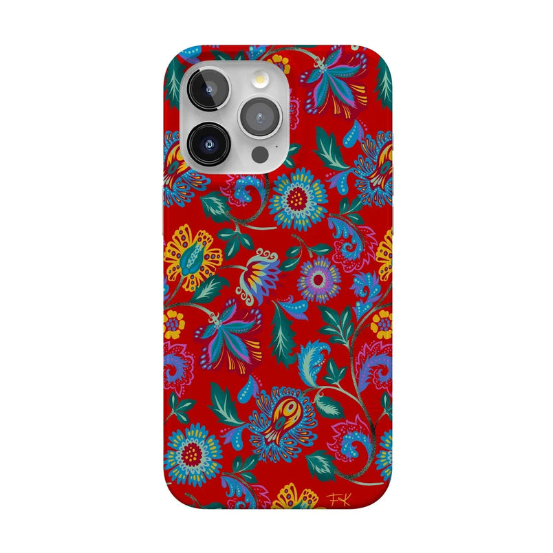 Painted Flowers | Frida Kahlo Floral Case iPhone Case get.casely Classic + MagSafe® iPhone 15 Pro Max 