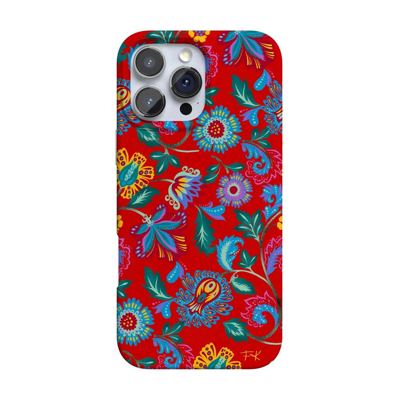 Painted Flowers | Frida Kahlo Floral Case iPhone Case get.casely Classic + MagSafe® iPhone 16 Pro Max 