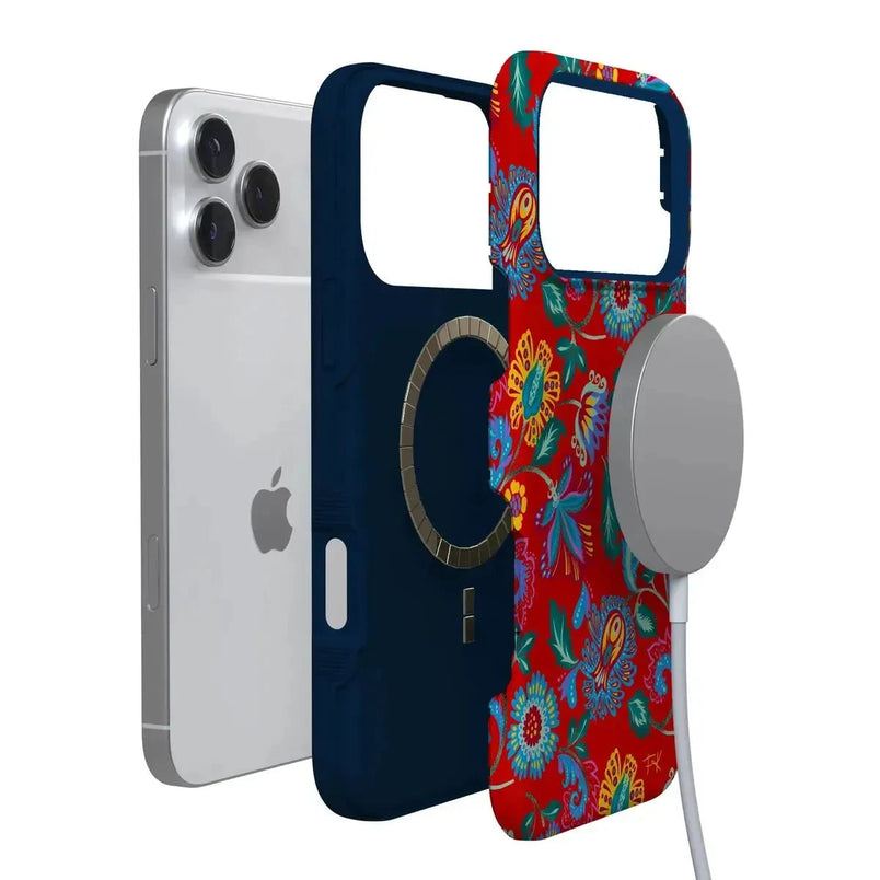 Painted Flowers | Frida Kahlo Floral Case iPhone Case get.casely 