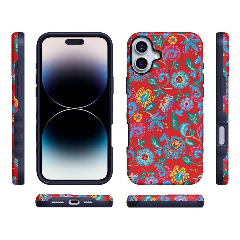 Painted Flowers | Frida Kahlo Floral Case iPhone Case get.casely 