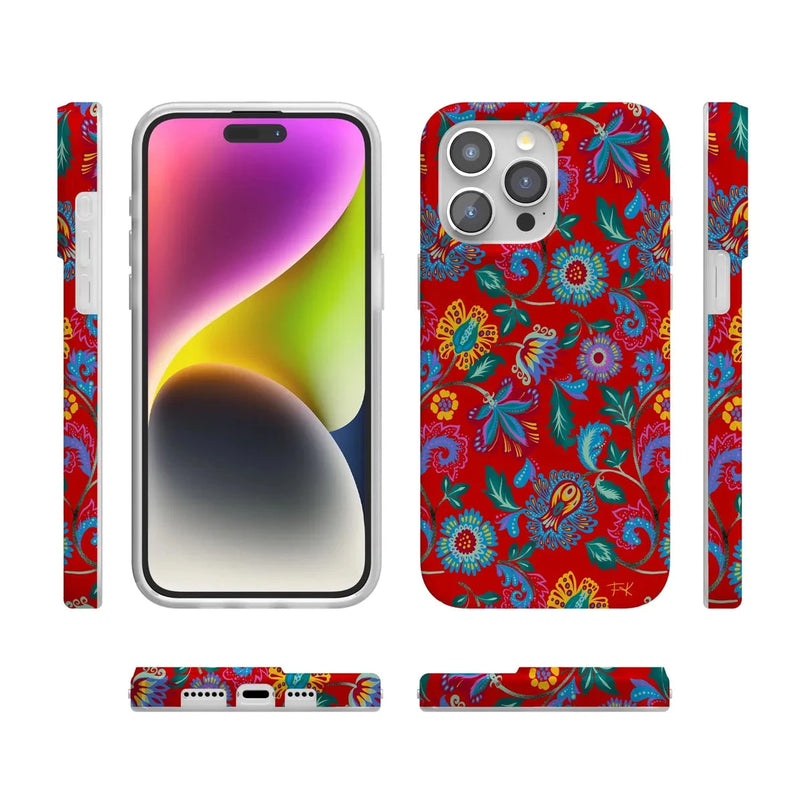 Painted Flowers | Frida Kahlo Floral Case iPhone Case get.casely 