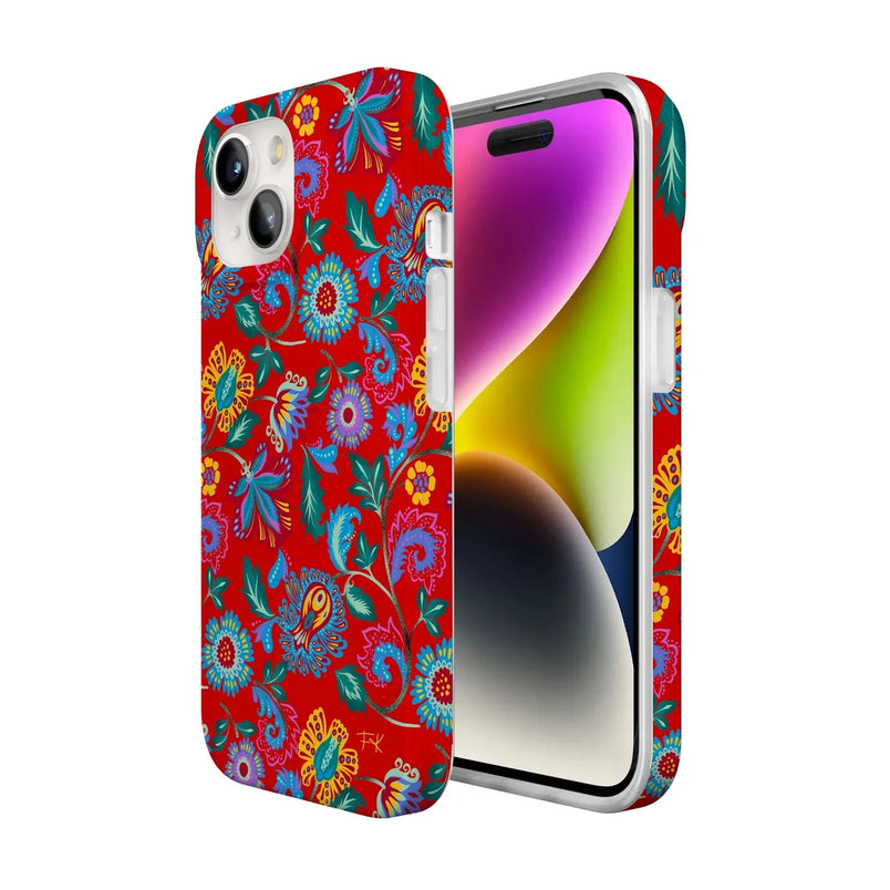 Painted Flowers | Frida Kahlo Floral Case iPhone Case get.casely 