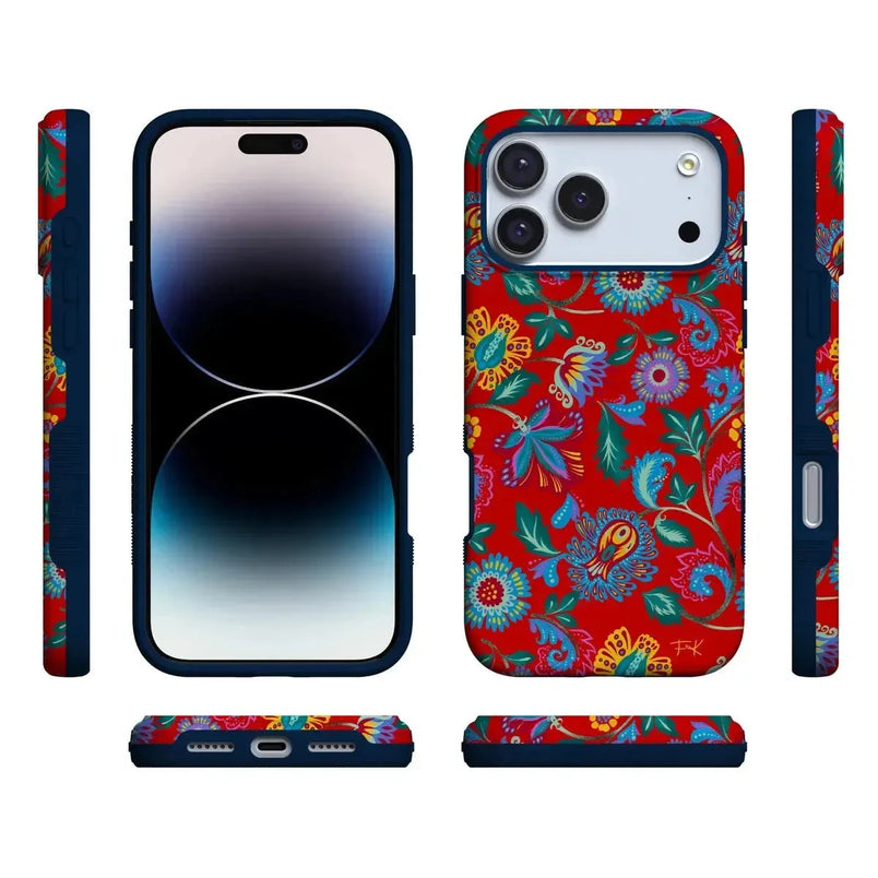 Painted Flowers | Frida Kahlo Floral Case iPhone Case get.casely 