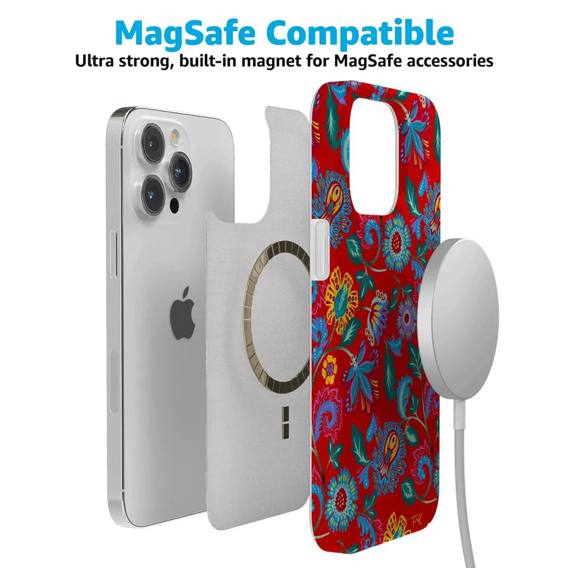 Painted Flowers | Frida Kahlo Floral Case iPhone Case get.casely 