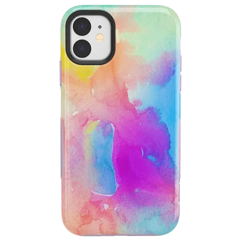 Painting in Pastels | Rainbow Watercolor Case iPhone Case get.casely Bold iPhone 11 