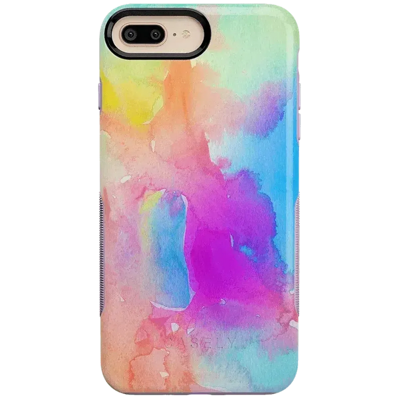 Painting in Pastels | Rainbow Watercolor Case iPhone Case get.casely Bold iPhone 6/7/8 Plus 