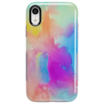 Painting in Pastels | Rainbow Watercolor Case iPhone Case get.casely Bold iPhone XR 