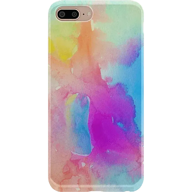Painting in Pastels | Rainbow Watercolor Case iPhone Case get.casely Classic iPhone 6/7/8 Plus 