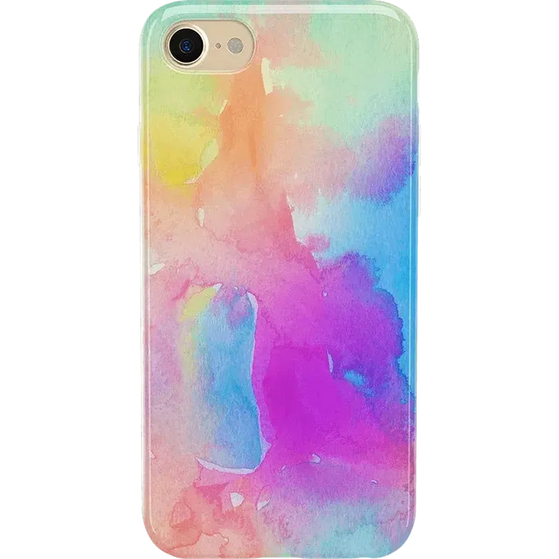 Painting in Pastels | Rainbow Watercolor Case iPhone Case get.casely Classic iPhone 6/7/8 