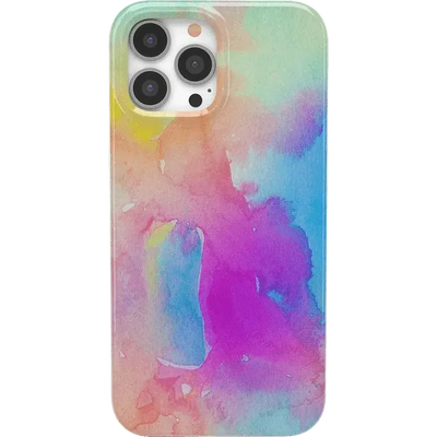 Painting in Pastels | Rainbow Watercolor Case iPhone Case get.casely Classic + MagSafe® iPhone 13 Pro 