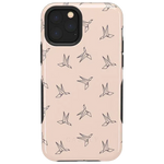 Paper Crane Origami | Beige Pattern iPhone Case get.casely Bold iPhone 11 Pro 
