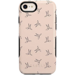Paper Crane Origami | Beige Pattern iPhone Case get.casely Bold iPhone 6/7/8 