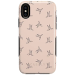 Paper Crane Origami | Beige Pattern iPhone Case get.casely Bold iPhone XS Max 