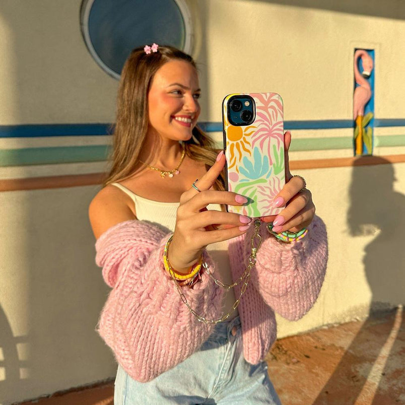 Paperclip Chain Wristlet Phone Chain | Pura Vida x Casely Phone Chain Pura Vida Bracelets 