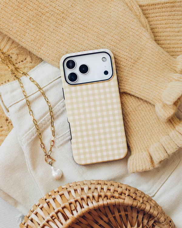 Pastel Picnic | Yellow Gingham Case