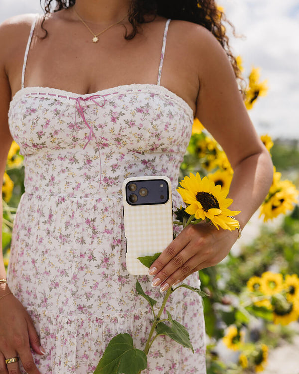 Pastel Picnic | Yellow Gingham Case