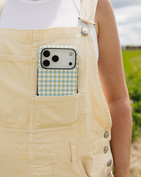 Pastel Picnic | Blue & Green Gingham Case