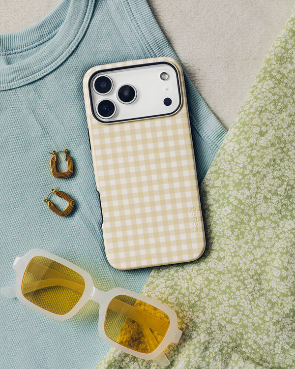 Pastel Picnic | Yellow Gingham Case