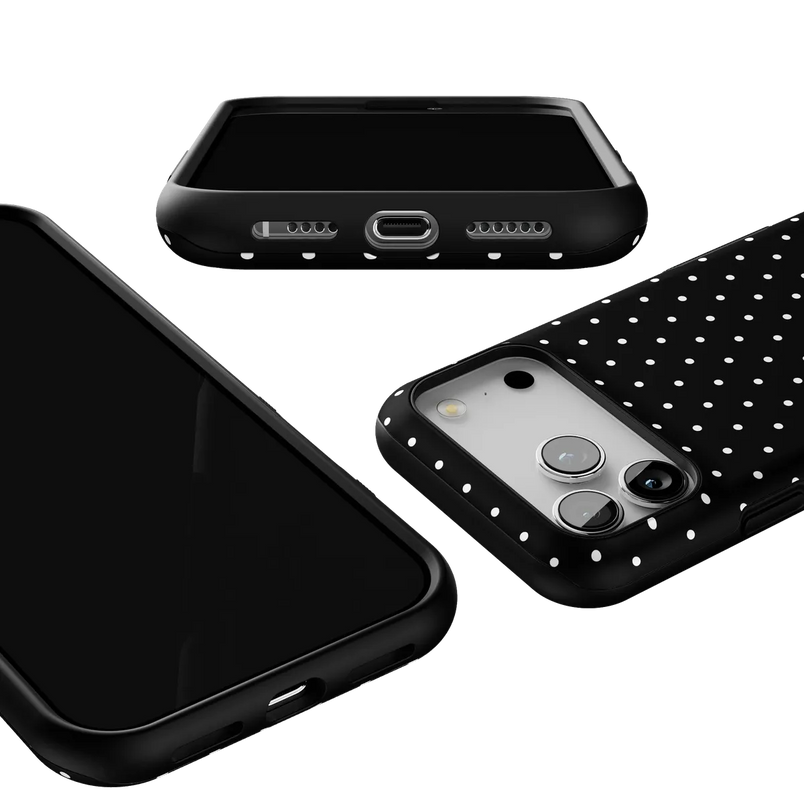 On the Dot | Black Polka Dot Case