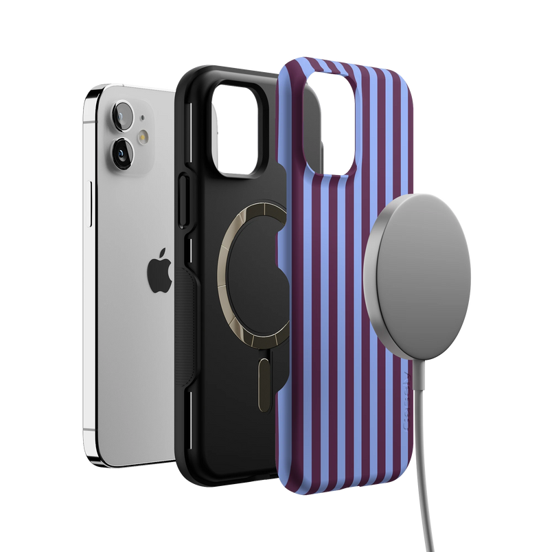 Perfect Stripes | Purple & Blue Stripes Case