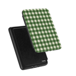 Checked Twice | Green Plaid Kindle Case