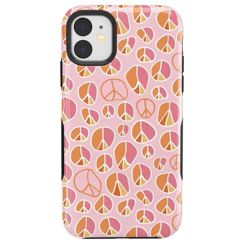 Peace Out | Groovy Peace Sign Case iPhone Case get.casely Bold iPhone 11 