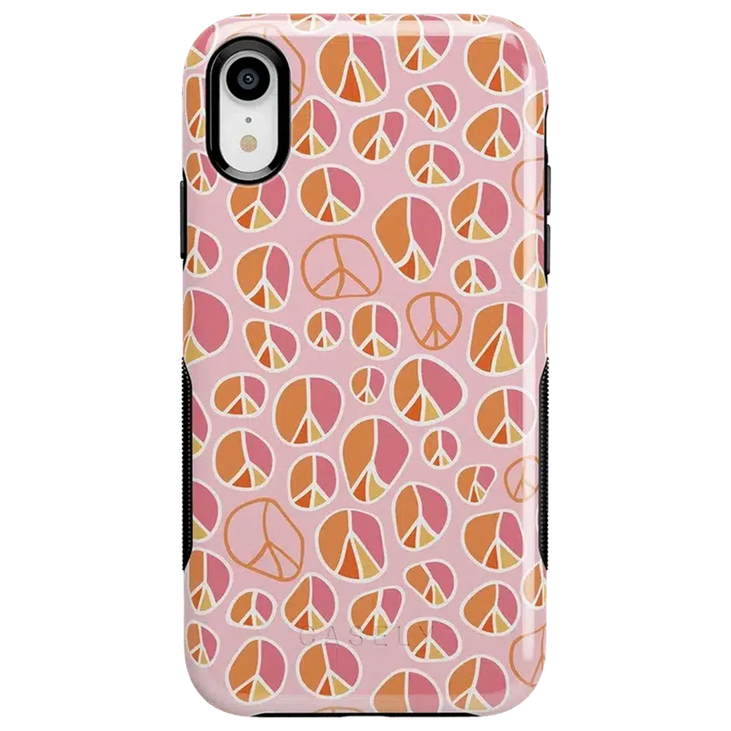 Peace Out | Groovy Peace Sign Case iPhone Case get.casely Bold iPhone XR 