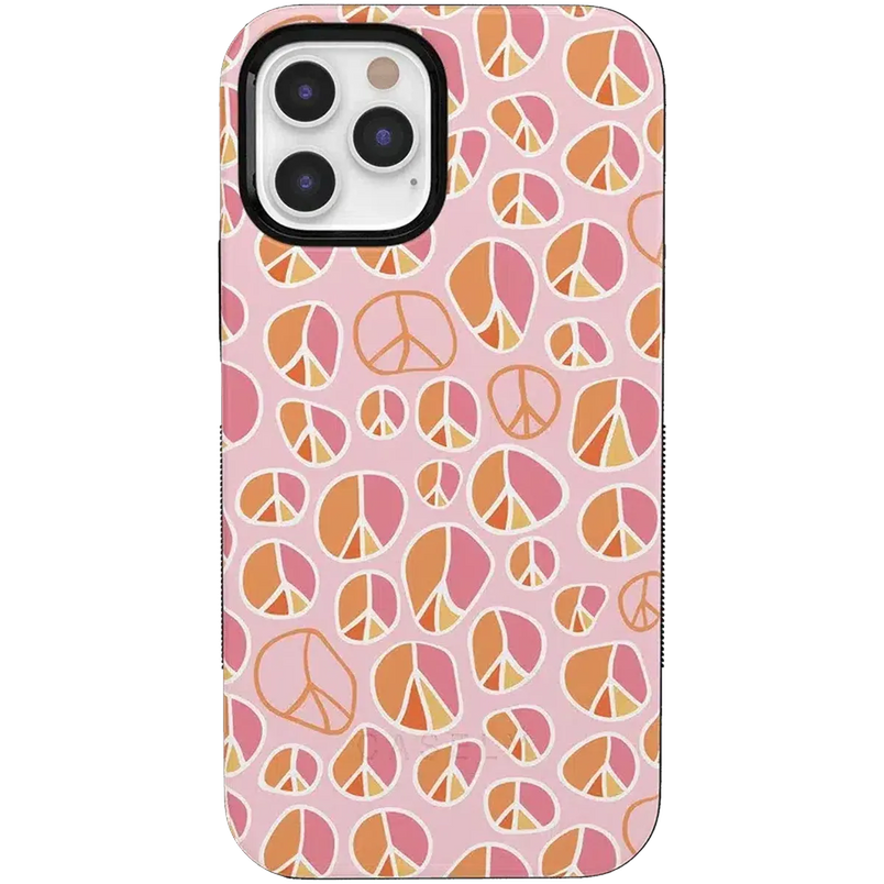 Peace Out | Groovy Peace Sign Case iPhone Case get.casely Bold + MagSafe® iPhone 12 Pro Max 